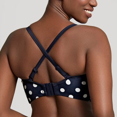 PANACHE ANYA RIVA SPOT BANDEAU BIKINI NAVY/VANILLA