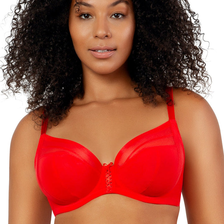 PARFAIT SHEA PLUNGE UNLINED BRA RACING RED