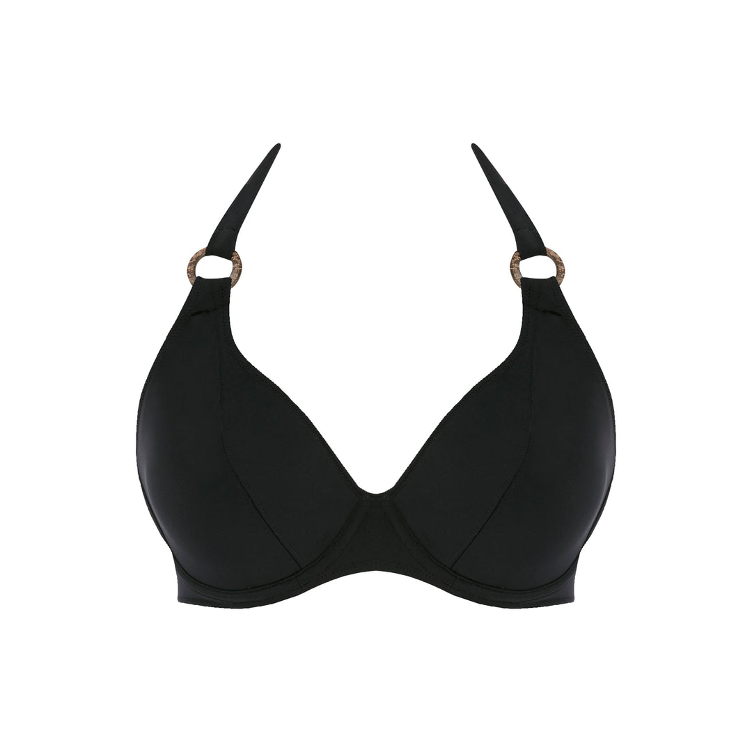 FREYA COCO WAVE UW HALTER BIKINI TOP BLACK