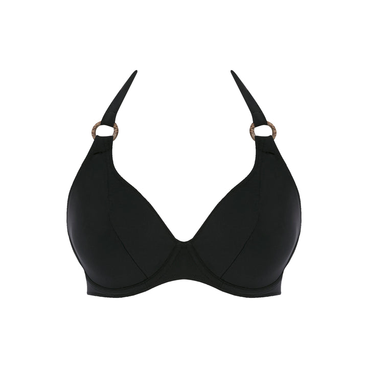 FREYA COCO WAVE UW HALTER BIKINI TOP BLACK